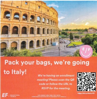 Picture of a travel pamphlet