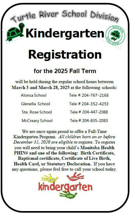 Kindergarten Registration poster
